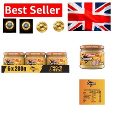 Doritos Nacho Cheese Sharing Dip 280g Case of 6 - Perfect for Veggie Lovers