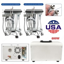 Dental Mobile Delivery Unit System Treatment Cart/Silent Oil-Free Air Compressor