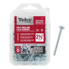 8 X 2-1/2 In. Phillips Truss Head Drill Point Lath Screws (80-Pack)