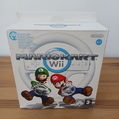 Brandneu Versiegelt Mario Kart Wii Nintendo Wheel Spiel Big Box Bundle UK PAL 