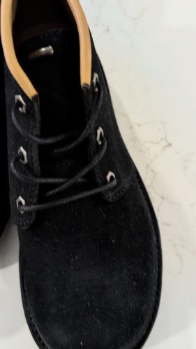 OUR LEGACY Chukka Boot 42 Dim Black Velour Suede Vibram Made in Portugal NIB - Video 1 of 1