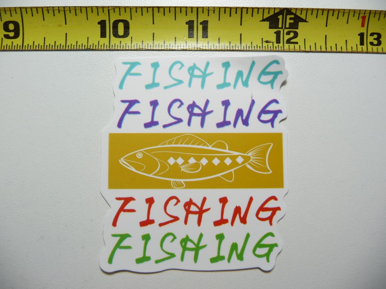 Fishing Fish Quad Saying Vinyl Decal Sticker for Outdoor Sports Enthusiasts