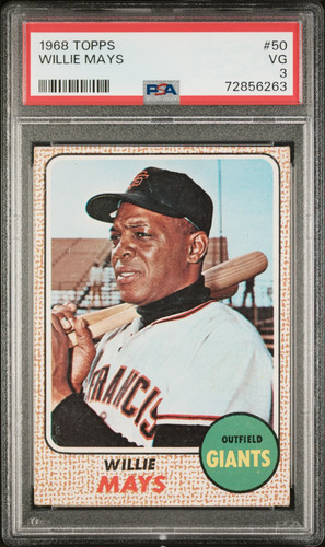 1968 Topps Willie Mays #50 PSA 3