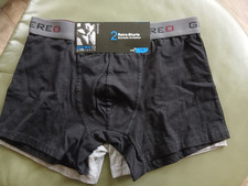 2 Retro-Shorts *GEREO* Gr. 5/M - schwarz+grau, neu mit Etikett!
