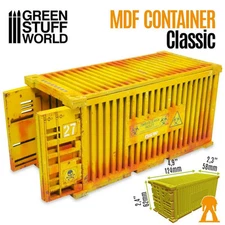 Green Stuff World GSW MDF Diorama kit - Classic Shipping Container - Scenery Dio