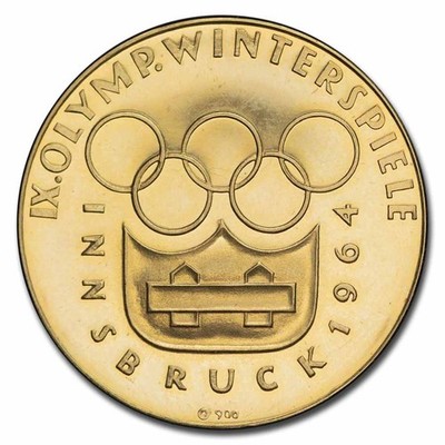 1964 Austria Winter Olympic Games Innsbruck Gold Medal | eBay