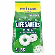 Life Savers Wint-O-Green Breath Mints Bulk Hard Candy, Party Size 53.95oz. 