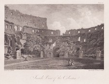 Inscripción grabada Coliseo Roma Smith 1816