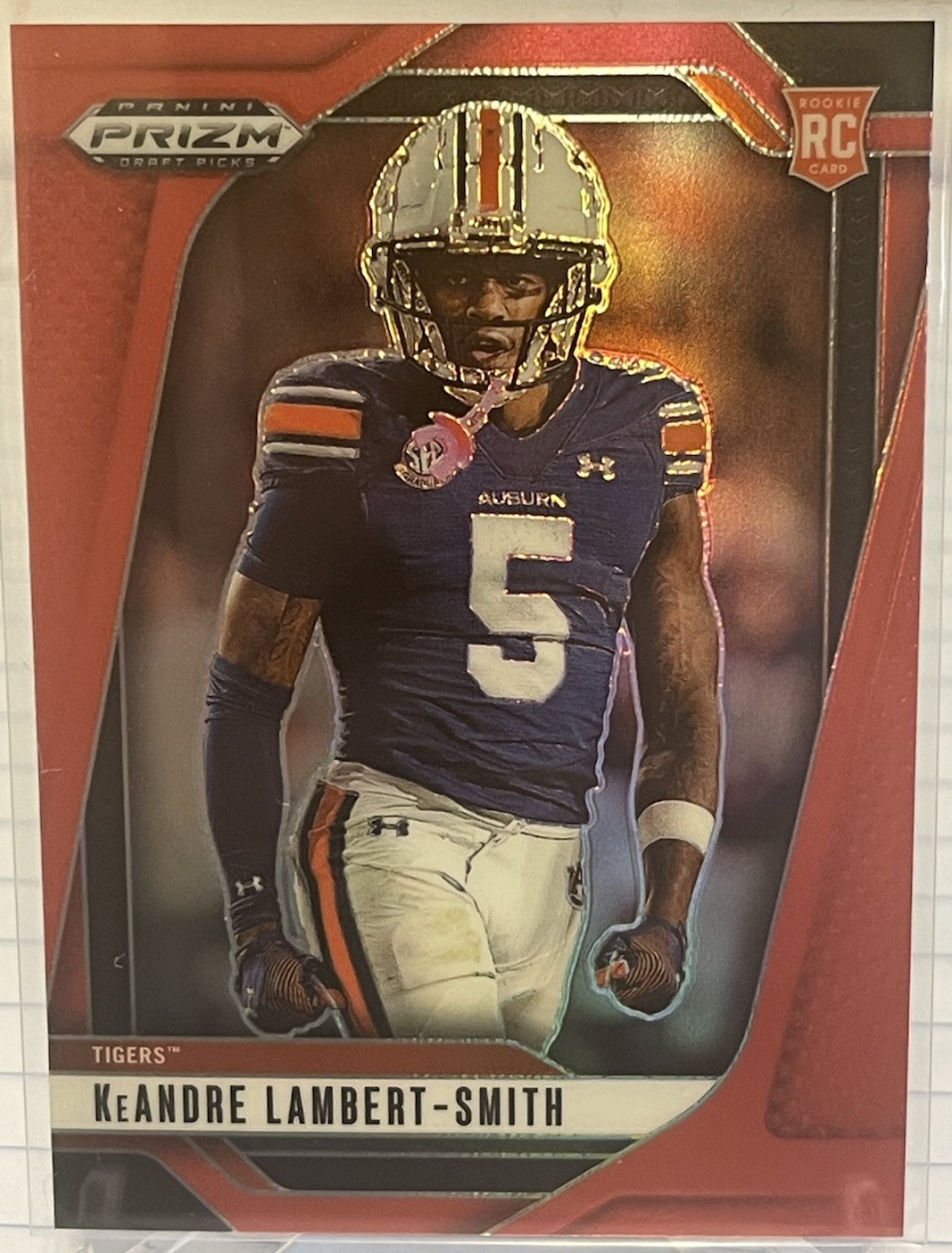 2025 Panini Prizm Draft Picks Keandre Lambert-Smith #12 Red /399 RC CHARGERS PSU