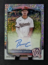 2025 Bowman Chrome BRAYAN CORTESIA 43/299 1st Bowman Auto Speckle Ref. #CPA-BC