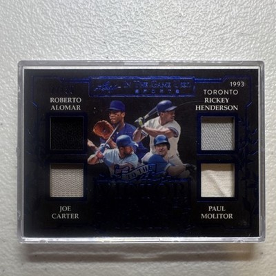 Leaf In The Game Used Sports Serial Numbered Memorabilia Blue Jays 1993 Alomar  