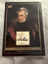 Presidents of the Past Andrew Jackson Relic Handwritten Relic 2024 POTP-AJ