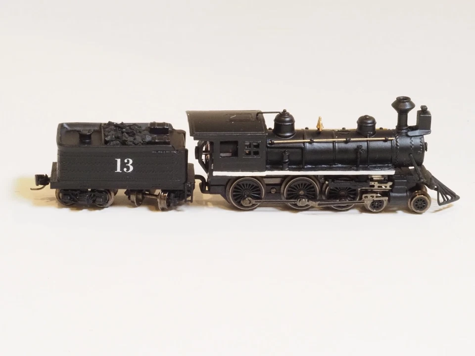 Brass Z-scale Westmodel 30032 American Early Era Steam Locomotive + tender, NEW - Image 3 of 4