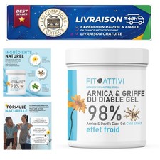 Gel de massage Arnica 550 ml Effet froid FITOATTIVI Bio Italie