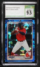 2020 Bowman Chrome Draft Sapphire Edition Gilberto Jimenez CSG 9.5 Gem Mint 19rf