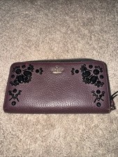Kate Spade Embezzled Wallet Purple