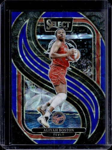 2025 Panini WNBA Select Aliyah Boston Premier Level Blue Scope Prizm #/199