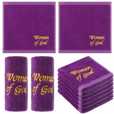 6 Pcs Pastor Towels for Men Pastor Hand Towels Woman of God Handkerchiefs Chr...