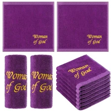 6 Pcs Pastor Towels for Men Pastor Hand Towels Woman of God Handkerchiefs Chr...