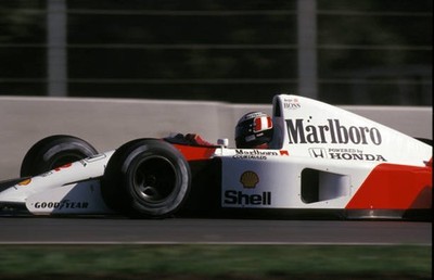 Gerhard Berger McLaren MP4 6 Honda Spanish GP at Circuit de Barcel- Old Photo 7