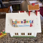 Vintage 1971 Fisher Price Play Family School Set #923