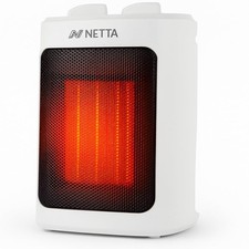 NETTA Ceramic Fan Heater 2000W - Portable Electric Space with 3 White 