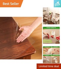 36x60 Eco-Friendly Clear PVC Table Protector - Perfect for Dining Office Desks