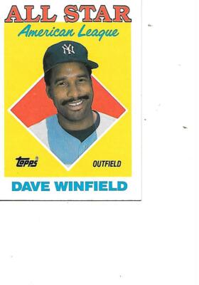 Dave Winfield HOF Topps 1988 All Star 1987 AL Leaders Baseball