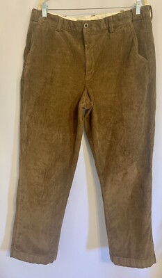 Straight Corduroy Pants 36 ブラウン