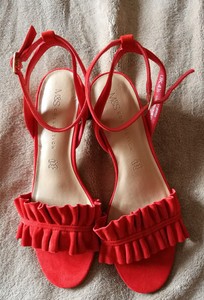 m&s orange sandals