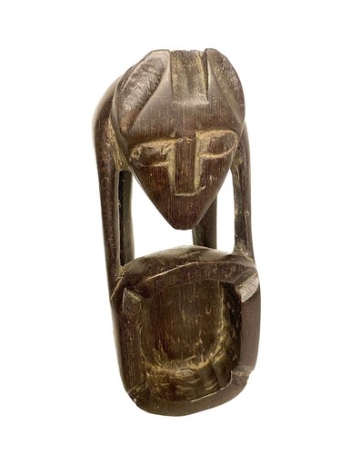 Vintage afrikanischer geschnitzter Holz Aschenbecher oder Schmuckschale tolles Stück handgeschnitzt -153 - Bild 23 von 24