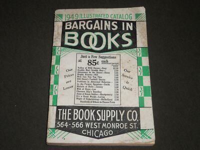 1949 THE BOOK SUPPLY COMPANY ILLUSTRATED CATALOG - BARGAINS IN BOOKS - J 2458
