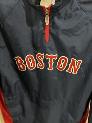 majestic MLB BOSTON REDSOXナイロンジャケット Boston Red Sox MLB Vintage 90's Mens Nylon Lined Jacket By