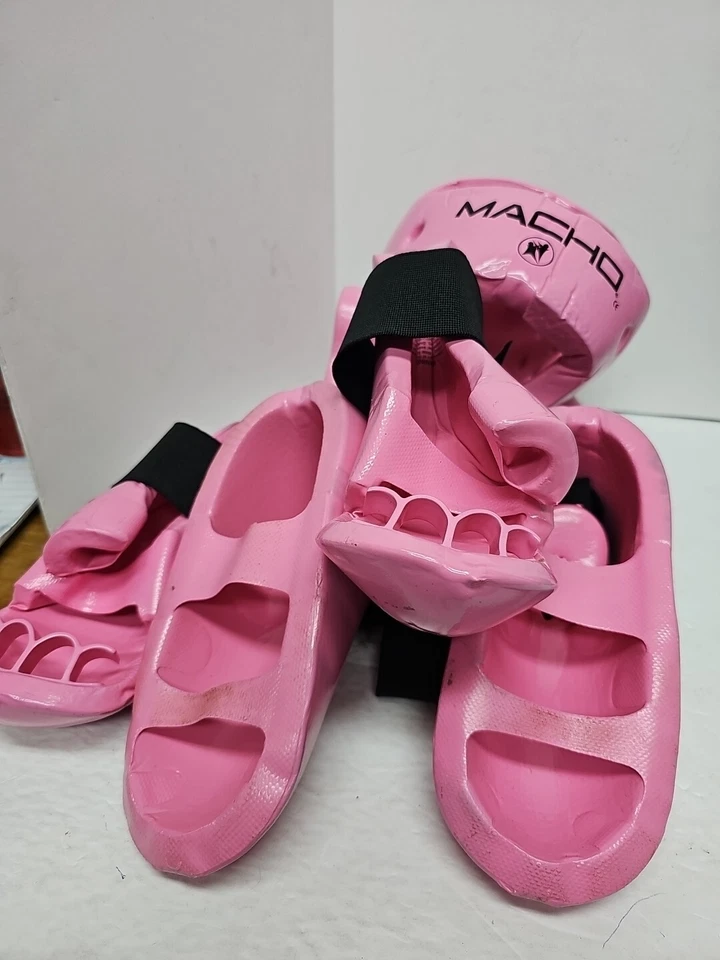 Juego de almohadillas para pies y cabeza Macho Kickboxing rosa Foto 2 de 4