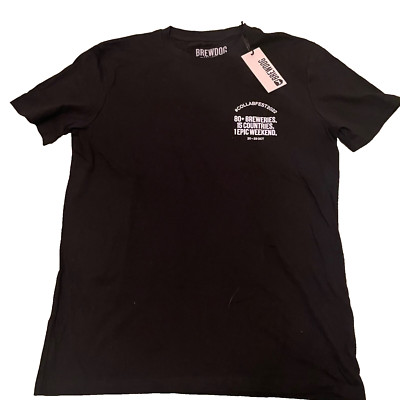 Brewdog T-Shirt Herren Medium Schwarz Collabfest 2022 Neu Mit Etikett Gr. M Baumwolle