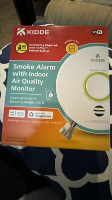 Kidde Smoke Alarm Indoor Air Quality Monitor Wifi Mobile Alerts Hardwired SEALED