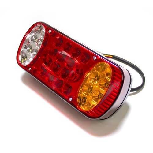 2x 12V LED Truck Trailer Tail Light Rear Stop Brake Light Lamp Indicator Caravan - Picture 6 of 15