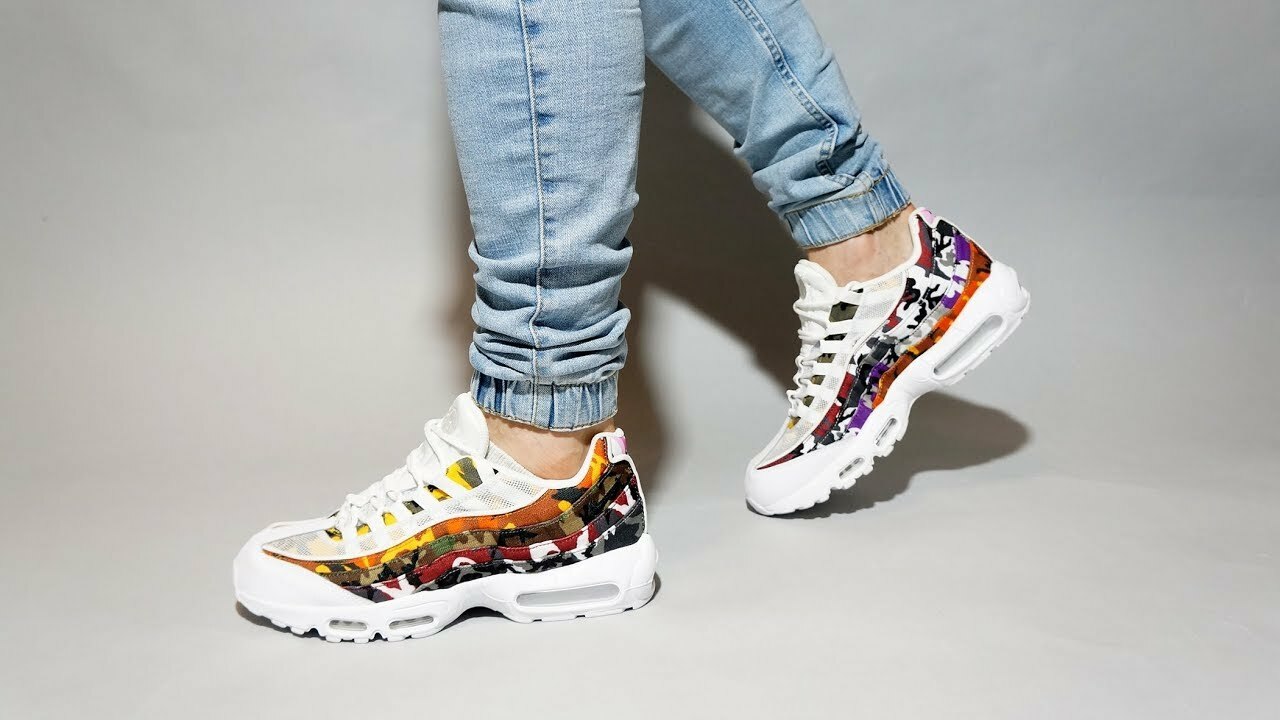 Español Remo legación NIKE AIR MAX 95 ERDL PARTY WHITE-MULTI COLOR AR4473-100 Size 9.5 | eBay