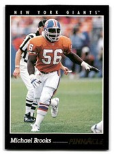 Michael Brooks 1993 Pinnacle FOOTBALL #101 New York Giants