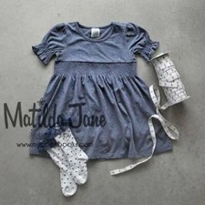 Matilda Jane size 4 Homeroom School Delay gray knit lap dress