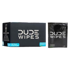 DUDE Wipes Flushable Wipes, Unscented with Vitamin-E  Aloe, 100 Biodegradable