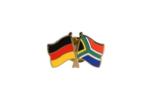 5x Freundschafts Pin Deutschland - Südafrika - Emaille Anstecker