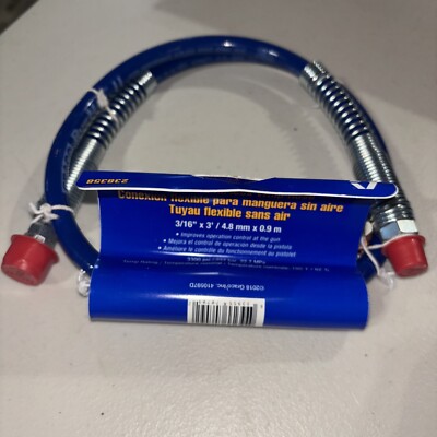 Graco 238358 BlueMax II Whip Hose for Airless Paint Spray Guns 3/16-Inchx3Feet