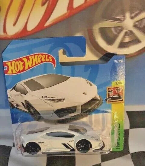 Hot Wheels 2022 HW Exotics 3/10 172 LB-WORKS Lamborghini Huracán Coupé WHITE SC