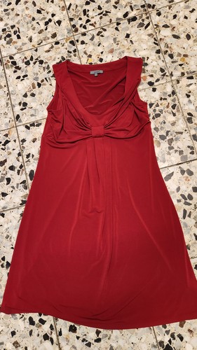 Montego Sommerkleid, Gr. 40, rot, ärmellos - Bild 4 von 5