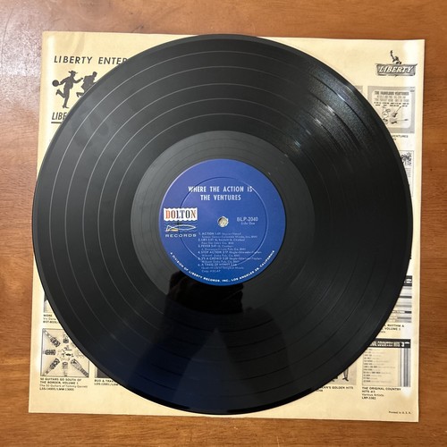 The Ventures / Where The Action Is Vinyl Record LP 1966 1st Issue Mono - Picture 3 of 9