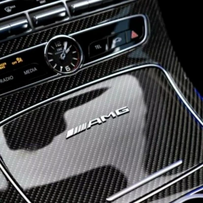 Mercedes AMG Emblem für Mittelkonsole Armaturenbrett Innenausstattung Aufkleber - Bild 1 von 4