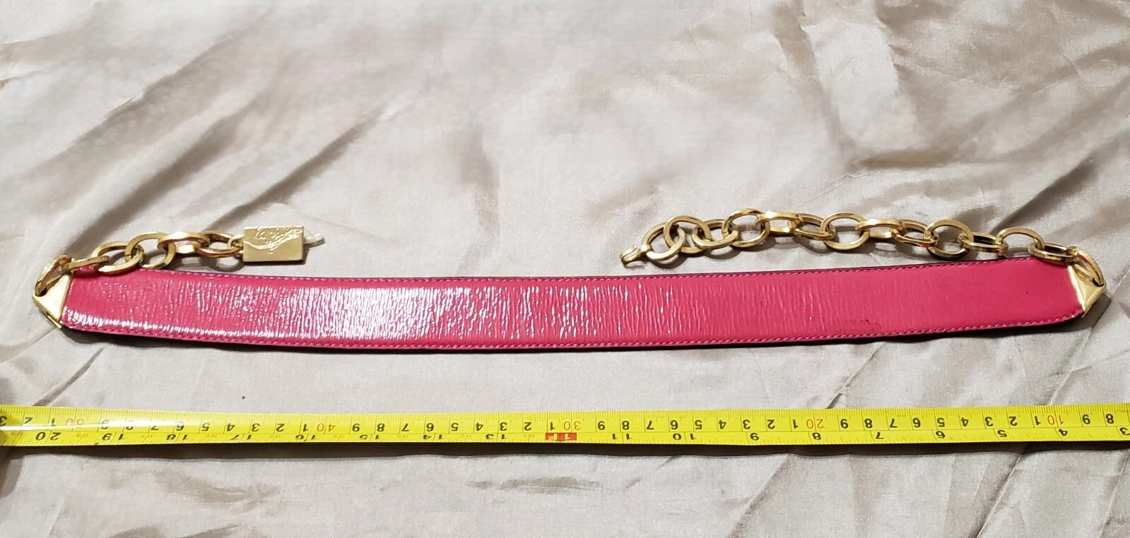 GIANNI VERSACE catena VE2 medusa cintura rosso magenta 28" ITALIA
