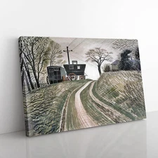 Cart On Hill By Eric Ravilious Canvas Wall Art Print Framed Picture Home Decor