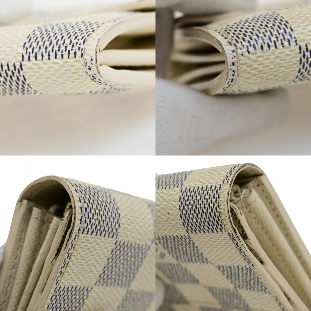 LOUIS VUITTON Portefeuille Sarah Long Wallet Damier Azur